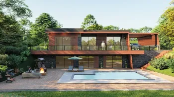 İstanbul'da Lüks Modern Arnavutköy Aile Villaları